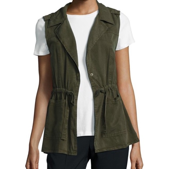 Sanctuary Jackets & Blazers - Sanctuary Anorak Vest Olive Army Green new